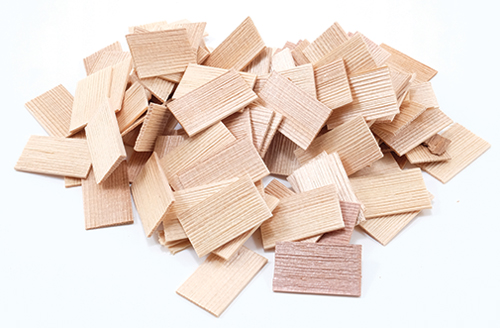 Dollhouse Miniature Shingles: Cedar Rectangle 1,000/Pk 